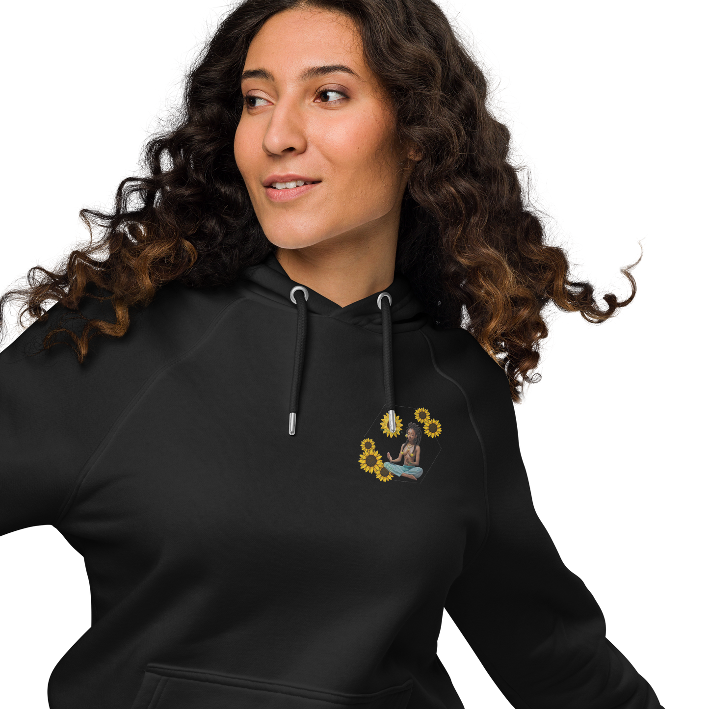 Blaque Magick Woman Unisex Eco Raglan Hoodie